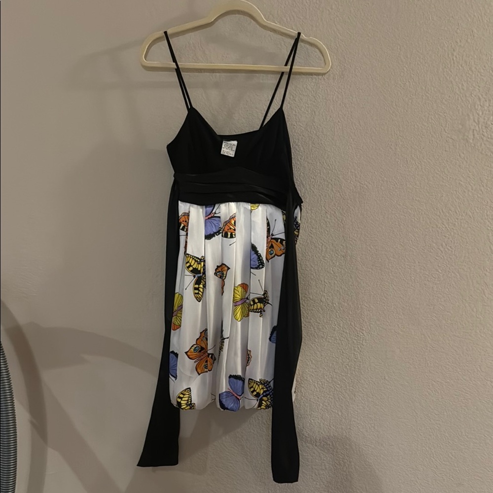 Windsor Black and White Asymmetrical Sundress